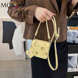 Mini Crossbody Bag for Women - Cheese Shaped Phone Pouch