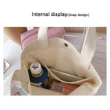 Canvas Duck Tote Handbag Women's Large-capacity Shoulder Bag