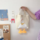 Canvas Duck Tote Handbag Women's Large-capacity Shoulder Bag