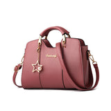 Women's PU Leather Shoulder Bag Zipper Handbag