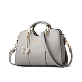 Women's PU Leather Shoulder Bag Zipper Handbag