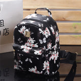 Floral Pattern Student School Bag Butterfly Flower Backpack