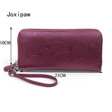 PU Leather Solid Zipper Women Wallet Long Purse Female Travel Clutch Wallet