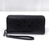 PU Leather Solid Zipper Women Wallet Long Purse Female Travel Clutch Wallet