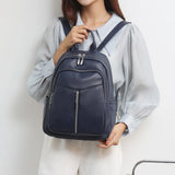 Women Shoulder Backpack Daily Shopping Handbag High PU Leather