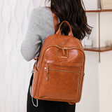 Fashion PU Leather Girl Backpack Shoulder Bag