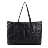 Nylon Winter Down Women Shoulder Bag Large Capacity Tote Handbag