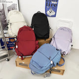 Nylon Women Backpack Style Ins Ulzzang Travel Laptop Rucksack