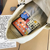 Nylon Women Backpack Style Ins Ulzzang Travel Laptop Rucksack