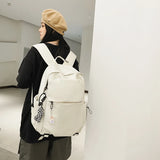 Nylon Women Backpack Style Ins Ulzzang Travel Laptop Rucksack