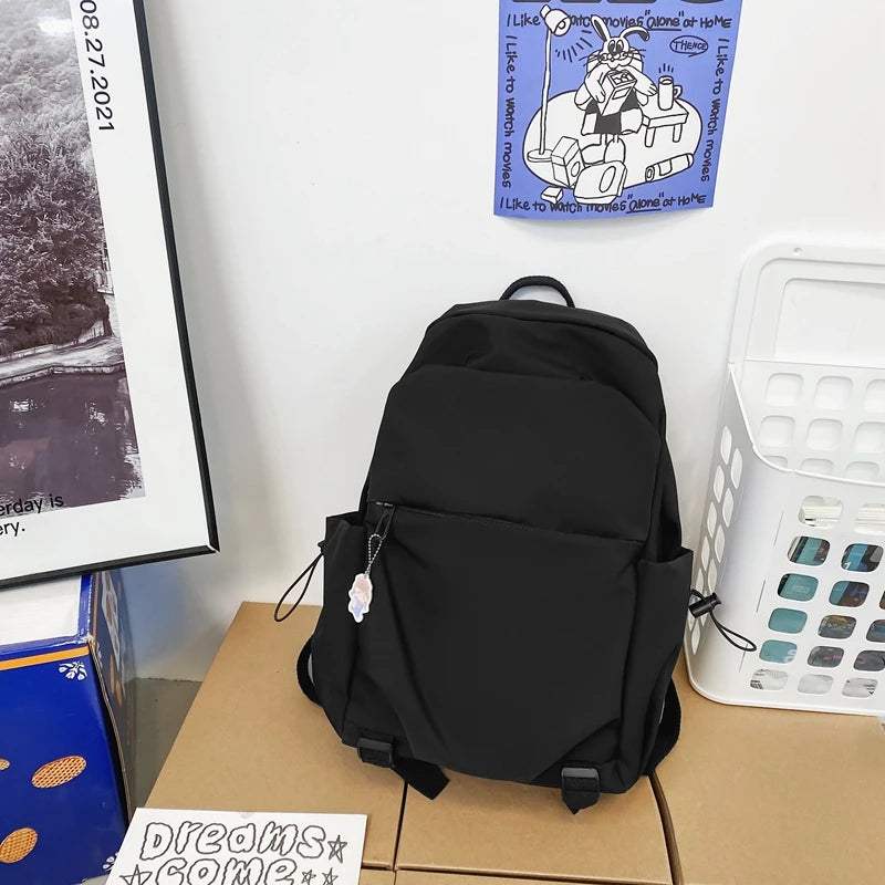 Nylon Women Backpack Style Ins Ulzzang Travel Laptop Rucksack