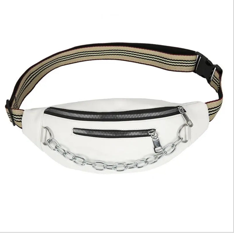 PU Waist Bag Women Money Belt Bum Pack Travel Crossbody Chest Bags