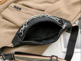 PU Waist Bag Women Money Belt Bum Pack Travel Crossbody Chest Bags
