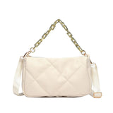 Retro Women Chain Handbag Shoulder Bags Brown Underarm Bag