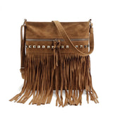 Rivet Tassel Women Bags Shoulder Messenger Crossbody Bolsa Feminina