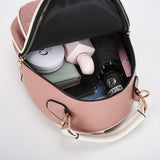 Sequin Backpack Female Bag Cat Small Backpack Lady Style PU Leather Backpack