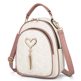 Sequin Backpack Female Bag Cat Small Backpack Lady Style PU Leather Backpack
