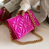 Shoulder Bag Women Thick Chain Quilted Bag Female Handbags