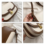 Denim Stitching Women Travel Shoulder Bag