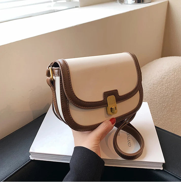 Denim Stitching Women Travel Shoulder Bag