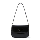 Women's Small PU Leather Shoulder Bags Solid Travel Totes