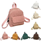 Velvet Solid Corduroy Backpack Women