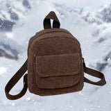 Velvet Solid Corduroy Backpack Women
