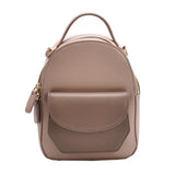 Small Leather Backpack Women Crossbody Bag Multi-Function Shoulder Handbags