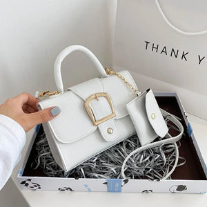 Small Women Shoulder Bag Casual Crossbody Top Handle Flap Shoulder Bag