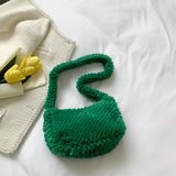 Winter Furry Ladies Clutch Purse Handbag Heart Shape Underarm Bag