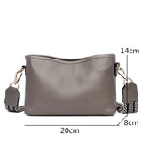 Solid Cow Women Shoulder Crossbody Bag Ladies Phone Bag
