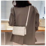 Plaid Small Crossbody Bag for Women