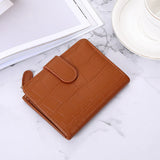 Stone Pattern Small Wallet Women Leather Short Purse Ladies Casual Thin Clutch