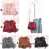 Tassel Crossbody Bag for Women Small PU Leather Handbag