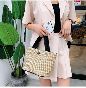 Large-capacity Straw Beach Bag for Summer Vacation