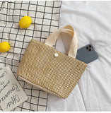 Large-capacity Straw Beach Bag for Summer Vacation