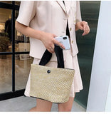 Large-capacity Straw Beach Bag for Summer Vacation