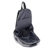 USB Charging Crossbody Bag Men Theftproof Leather Bag