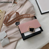 Women Texture Shoulder Bag Casual Small Square Bag