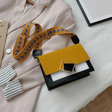 Women Texture Shoulder Bag Casual Small Square Bag