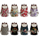 Vintage Drawstring Backpacks Large Capacity Ethnic Style