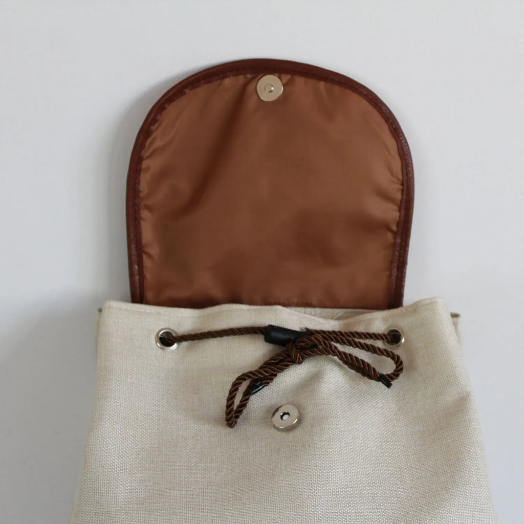 Vintage Drawstring Backpacks Large Capacity Ethnic Style