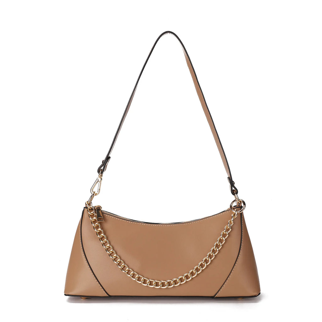 Vintage PU Women Handbag Casual Shoulder Bag Zipper Female Clutch
