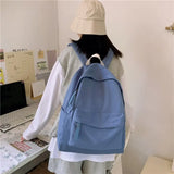 Waterproof Nylon Backpacks Women Multi-color Shoulder Bag Girls Large Capacity B