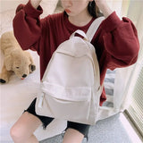Waterproof Nylon Backpacks Women Multi-color Shoulder Bag Girls Large Capacity B