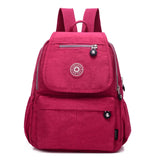 Waterproof Nylon Female Backpack Women Preppy Style School Bags For Girls