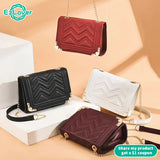 Winter Crossbody Bag Chain Strap Shoulder Embroidery Handbag Messenger