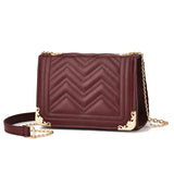 Winter Crossbody Bag Chain Strap Shoulder Embroidery Handbag Messenger