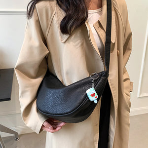 Winter Women's Hobos Sac PU Leather Shoulder Crossbody Bags for Women