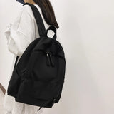 Women Backpack High Female Soft Nylon Preppy School Bag For Teenage Girls Boys